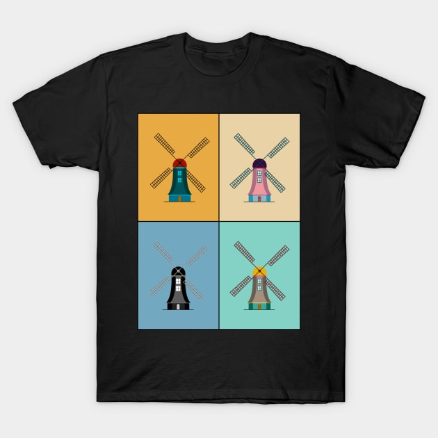 Windmill T-Shirt T-Shirt by ARTotokromo